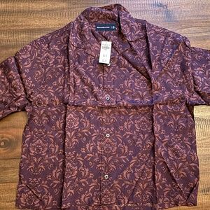 NWT Abercrombie & Fitch oversized cropped shirt